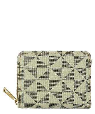Monogram Accordion Bi-fold Wallet PM025 IVORIY/TAN